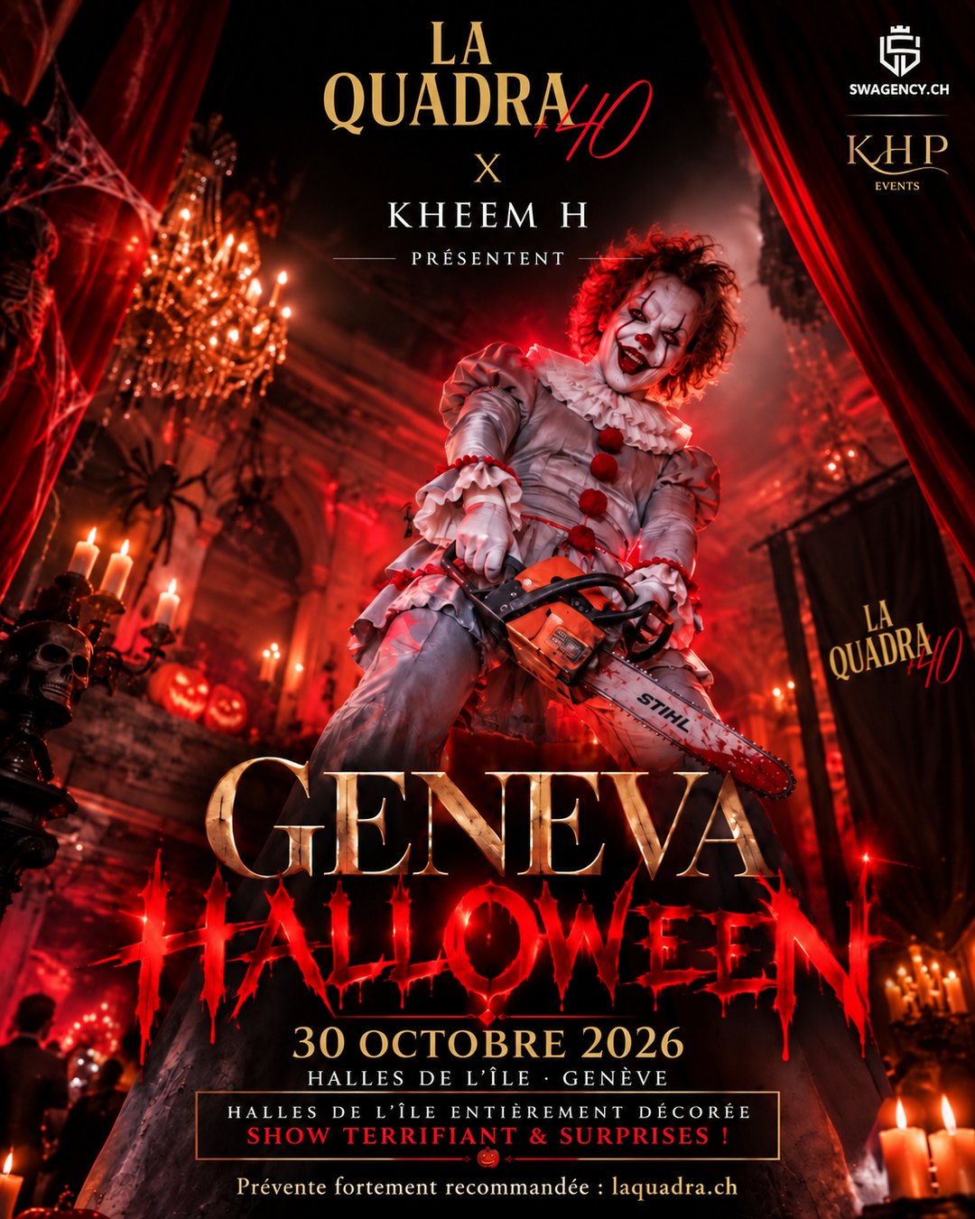 La Quadra +40 Geneva Halloween, Genève, 30.10.2026